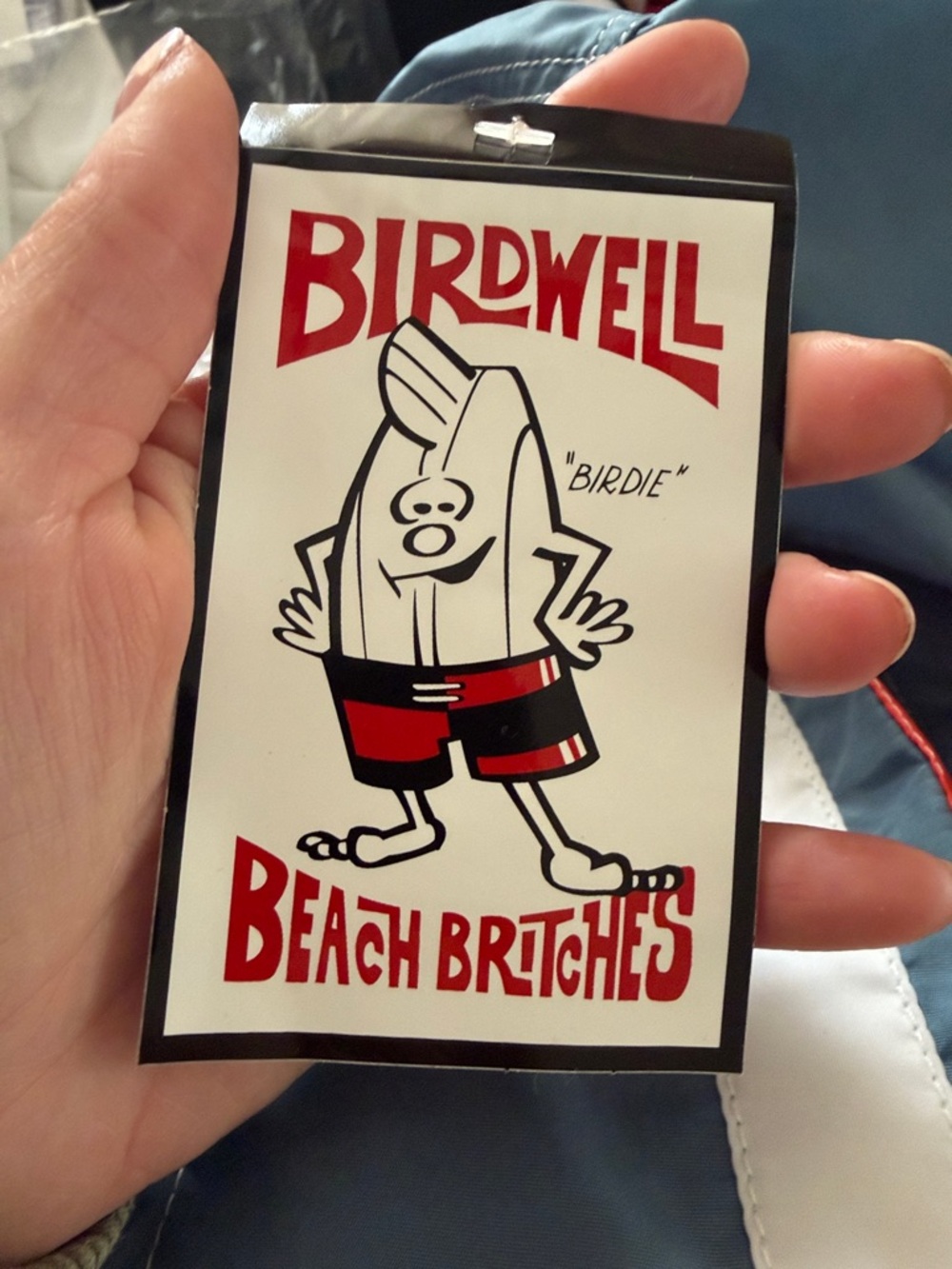 BIRDWELL Beach Britches NWT Racing Jacket 25 in Federal Blue with Racing Stripes - Picture 7 of 8